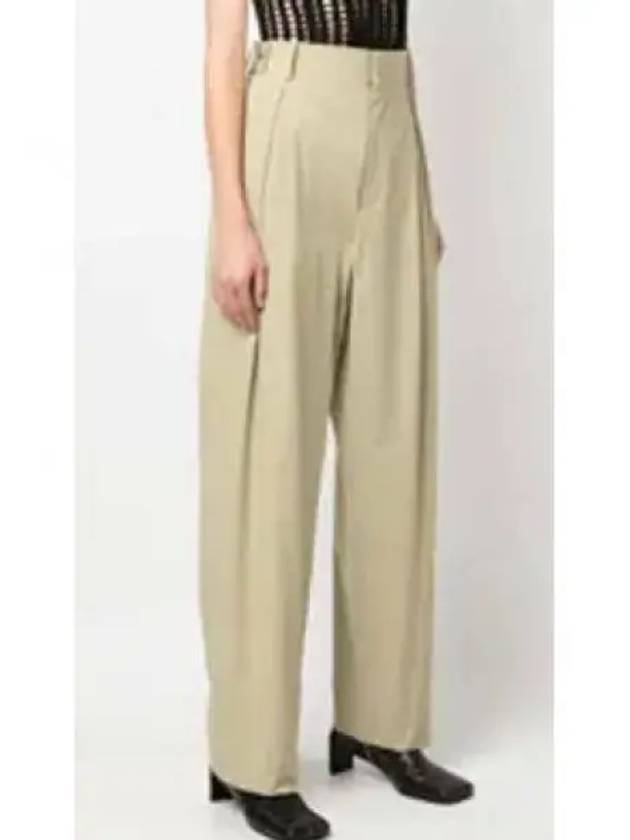 Cotton Straight Pants Beige - BOTTEGA VENETA - BALAAN 2