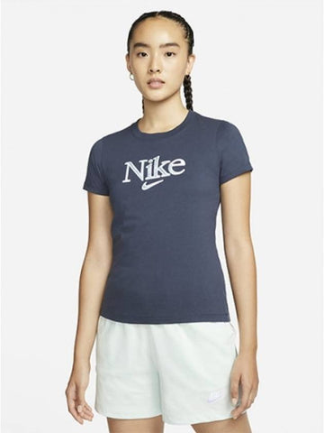 01DJ1819437Women’sFemme Graphic TShirtNavy - NIKE - BALAAN 1