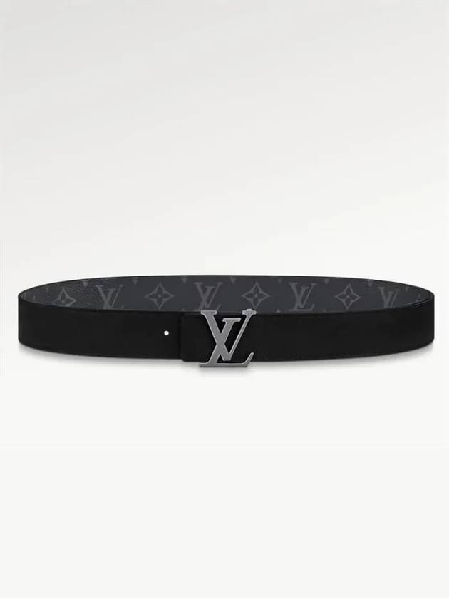 LV Initiales 35MM Reversible Monogram Leather Belt Black - LOUIS VUITTON - BALAAN 4