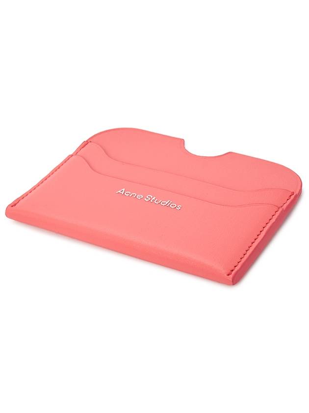 Studios Leather Card Holder Electric Pink - ACNE STUDIOS - BALAAN 4