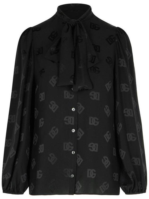 Dolce & Gabbana Black Silk Blouse - DOLCE&GABBANA - BALAAN 1