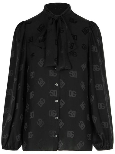 Dolce & Gabbana Black Silk Blouse - DOLCE&GABBANA - BALAAN 1