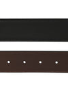 Gancini Reversible Adjustable Leather Belt Black Dark Brown - SALVATORE FERRAGAMO - BALAAN 5