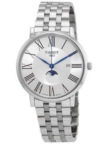 Tissot Carson Moon Phase Quartz Silver Dial Men's Watch T1224231103300 - TISSOT - BALAAN 1