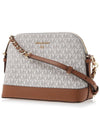 Large Logo Dome Cross Bag Vanilla White - MICHAEL KORS - BALAAN 3