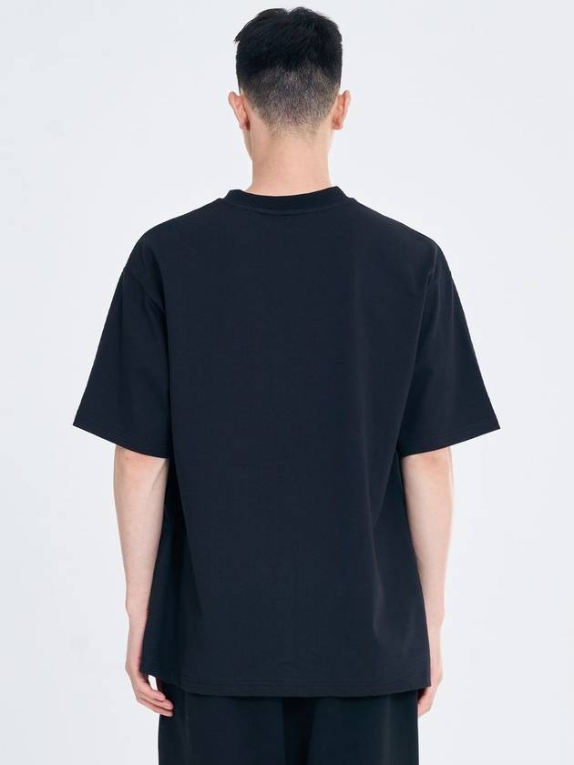 Salon de Key Unisex Vision City X Large Fit Short Sleeve T-Shirt Black SDKIIISD240514HT008 - SALONDEKII SDLABEL - BALAAN 4