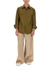 ORB Logo Cotton Long Sleeve Shirt Olive - VIVIENNE WESTWOOD - BALAAN 3