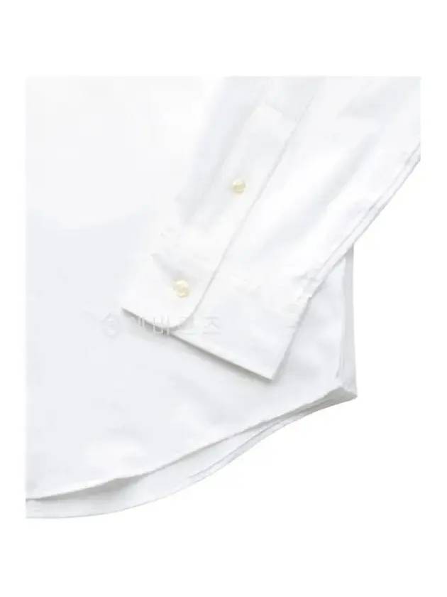 Embroidered Logo Long Sleeves Shirt White - POLO RALPH LAUREN - BALAAN 4