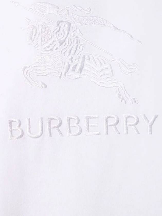 EKD Cotton Short Sleeve T-Shirt White - BURBERRY - BALAAN 4