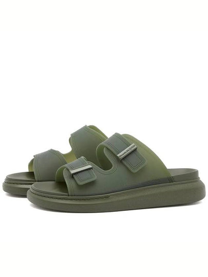 Hybrid Rubber Sandals Khaki - ALEXANDER MCQUEEN - BALAAN 2