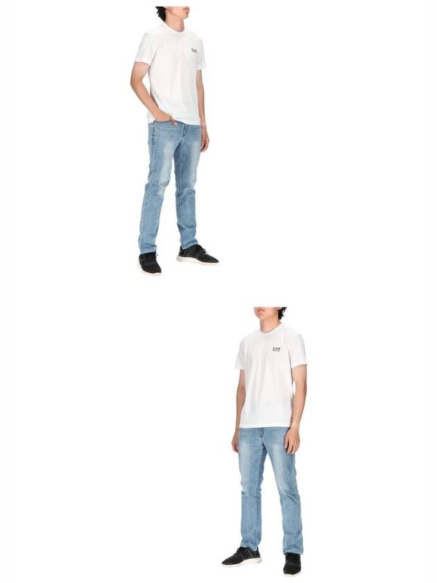 Logo Cotton Short Sleeve T-Shirt White - EMPORIO ARMANI - BALAAN 4