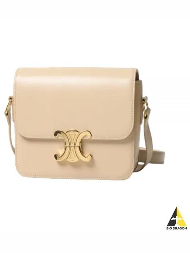 Teen Triomphe Shiny Calfskin Cross Bag Nude Light Beige - CELINE - BALAAN 2