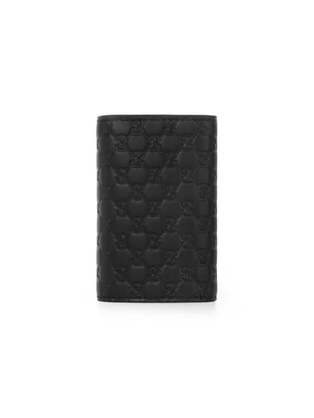 Microssima GG Bifold Silver Key Holder Black - GUCCI - BALAAN 5