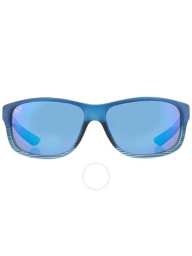 Maui Jim Kaiwi Channel Blue Hawaii Wrap Unisex Sunglasses B840-03S - MAUI JIM - BALAAN 1