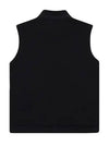 Cushion paper half zip-up vest 9803LZLPDBLUE - BLACK&WHITE - BALAAN 2