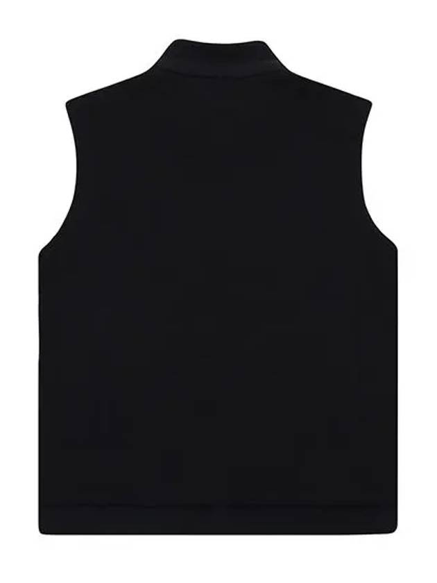 Cushion paper half zip-up vest 9803LZLPDBLUE - BLACK&WHITE - BALAAN 2