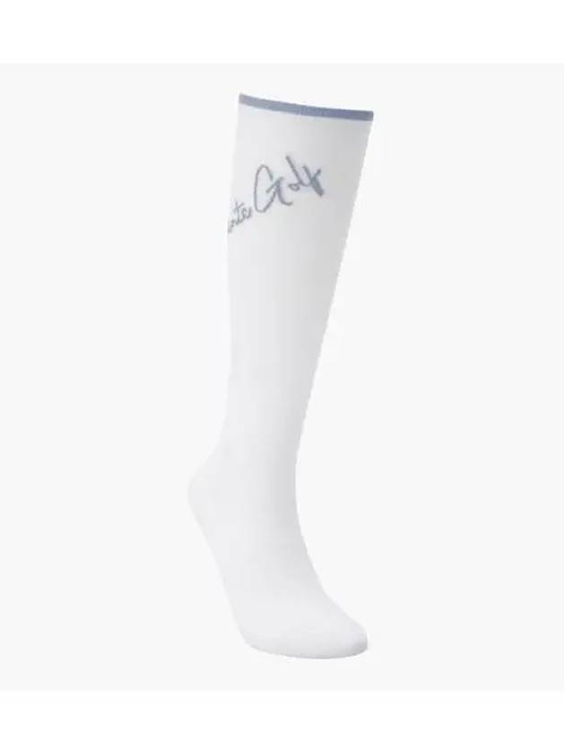 GOLF Women s Letter Logo Knee Socks DP32WFSO91 - DESCENTE - BALAAN 1