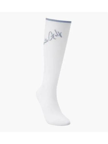 GOLF Women s Letter Logo Knee Socks DP32WFSO91 - DESCENTE - BALAAN 1