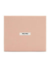 Matelasse Nappa Leather Card Wallet Pink - MIU MIU - BALAAN 5