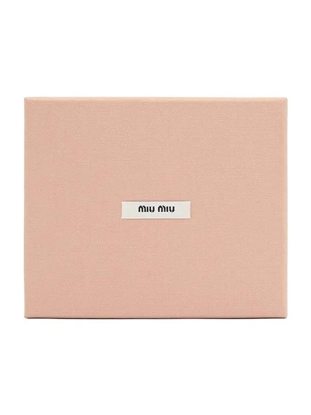 Matelasse Nappa Leather Card Wallet Pink - MIU MIU - BALAAN 5