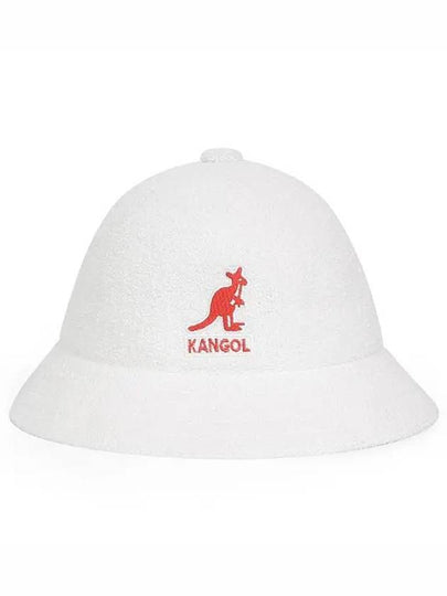 K3407 WHITE Bermuda casual big logo bucket hat - KANGOL - BALAAN 2