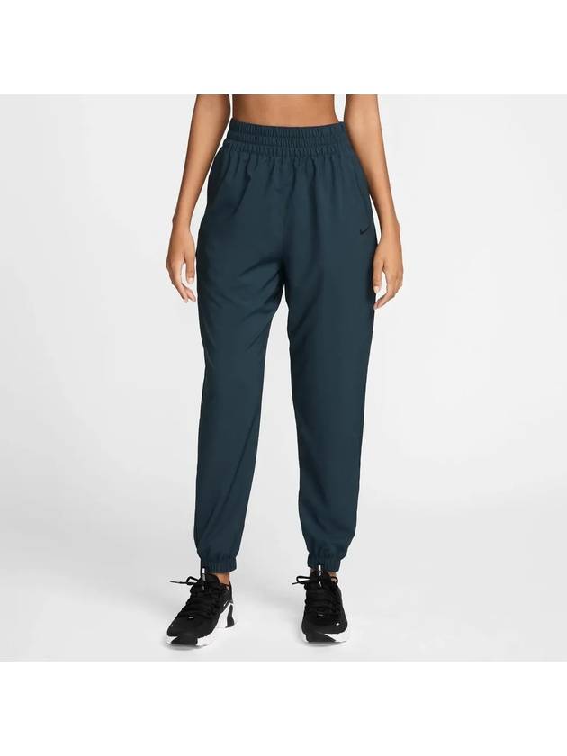 One Dri Fit High Waisted 7/8 Jogger Track Pants Armory Navy - NIKE - BALAAN 1