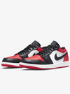 Air Jordan 1 Low Top Sneakers Black Red - NIKE - BALAAN 3