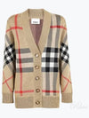 Check Technical Wool Jacquard Cardigan Archive Beige - BURBERRY - BALAAN 2