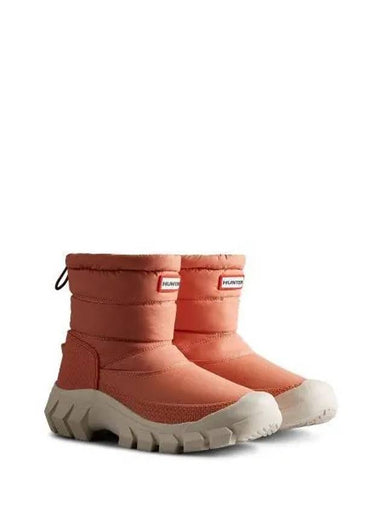 Original Intrepid Short Snow Boots Rough Pink White Willow WFS2108WWURWW - HUNTER - BALAAN 1