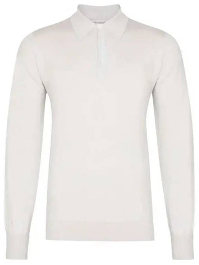 Dorset Snow White Polo Knit - JOHN SMEDLEY - BALAAN 1