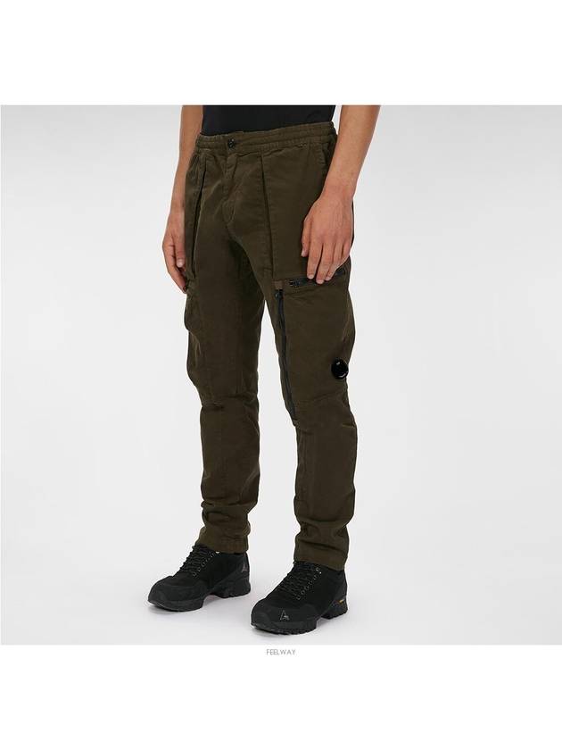 Garment Dyeing Lens Cargo Straight Pants Brown - CP COMPANY - BALAAN 4