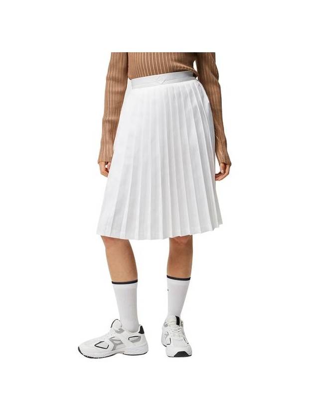 Women's Dorothea Pleated Skirt White - J.LINDEBERG - BALAAN 1