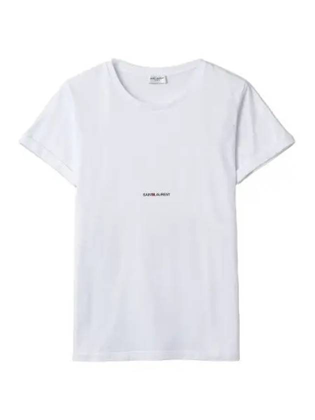 Rive Gauche short sleeve t shirt white - SAINT LAURENT - BALAAN 1