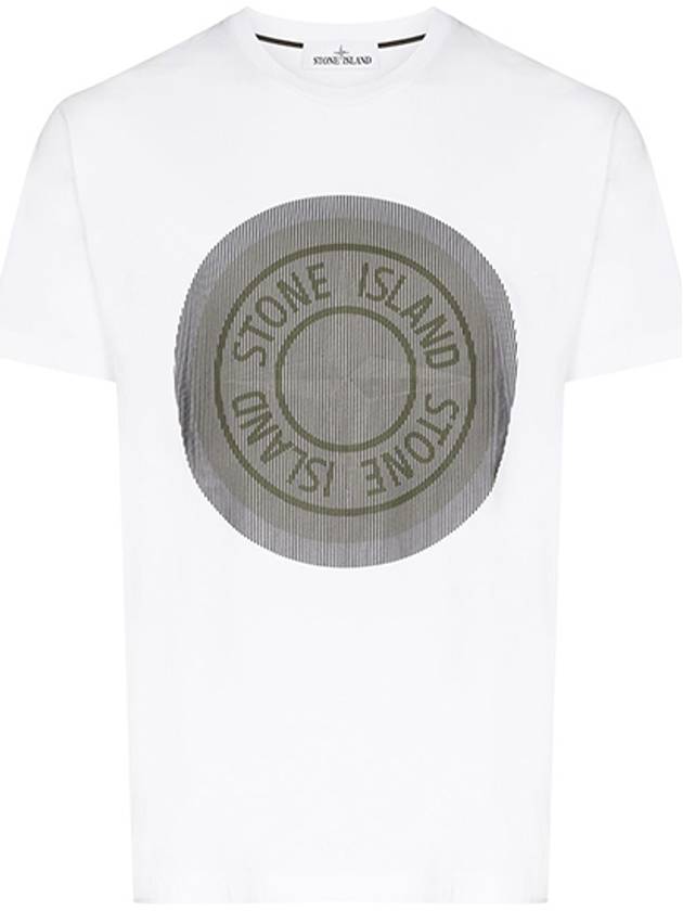 Lenticular Logo Short Sleeve T-Shirt White - STONE ISLAND - BALAAN 2