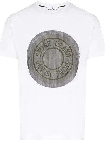 Lenticular Logo Short Sleeve T-Shirt White - STONE ISLAND - BALAAN 2