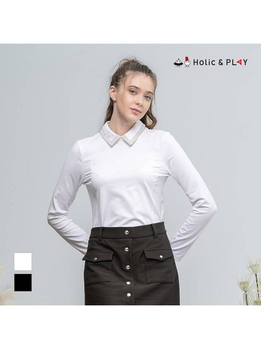 Women s Whoopie Print Collar T Shirt HC4WTS003 - HOLIC&PLAY - BALAAN 1