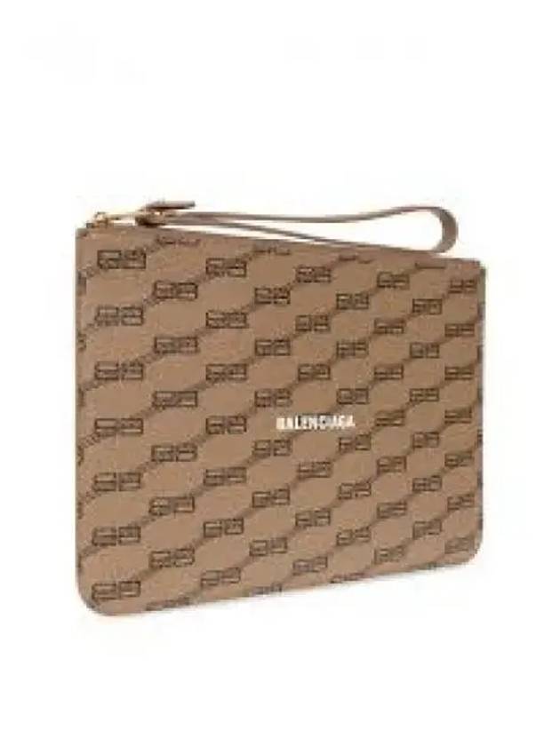 monogram logo clutch bag beige - BALENCIAGA - BALAAN 2