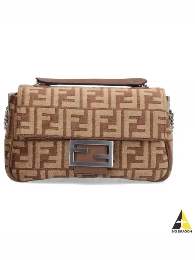 Baguette Chain Medium Shoulder Bag Brown - FENDI - BALAAN 2