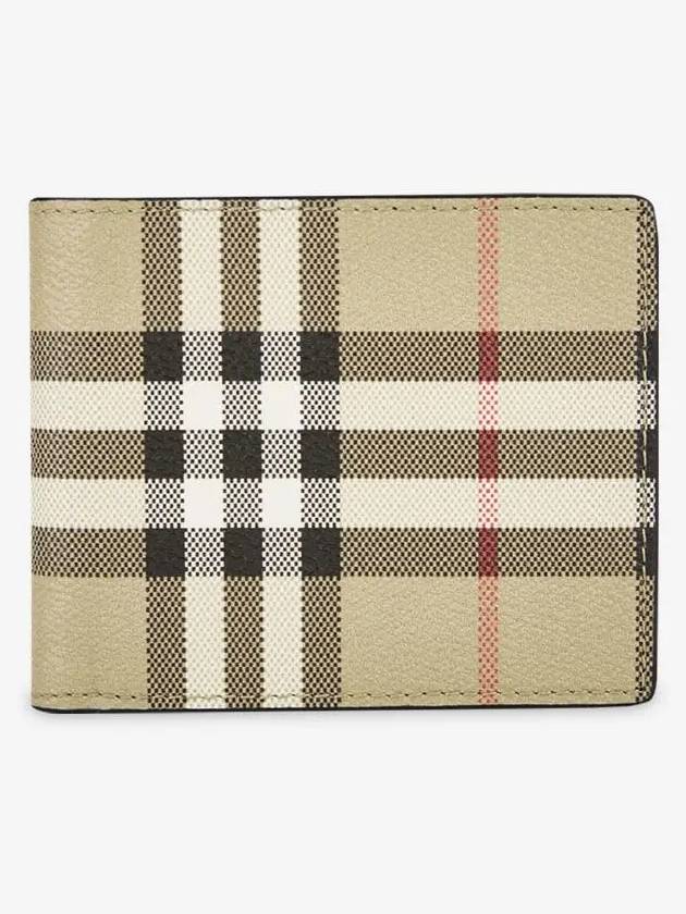 Vintage Check Slim Half Wallet Beige - BURBERRY - BALAAN 3