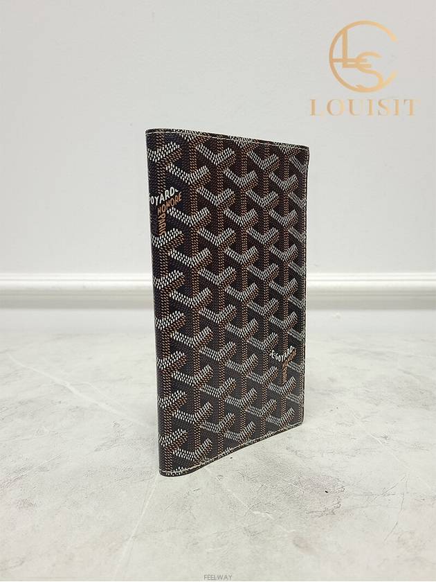 Used luxury goods Lewis It Black tan bifold long wallet - GOYARD - BALAAN 2