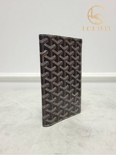 Used luxury goods Lewis It Black tan bifold long wallet - GOYARD - BALAAN 2