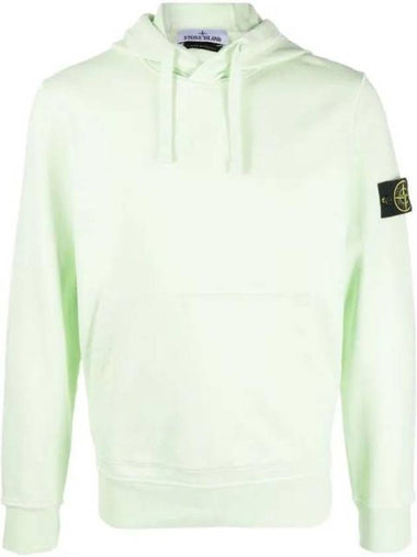 Wappen Patch Classic Fleece Hoodie Light Green - STONE ISLAND - BALAAN 1