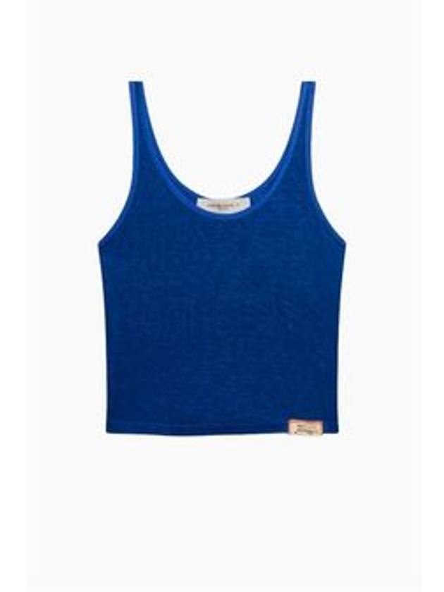 Cotton Sleeveless Mazarine Blue - GOLDEN GOOSE - BALAAN 2