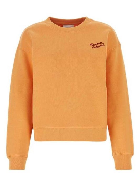 Handwriting Comfort Sweatshirt Orange - MAISON KITSUNE - BALAAN 1