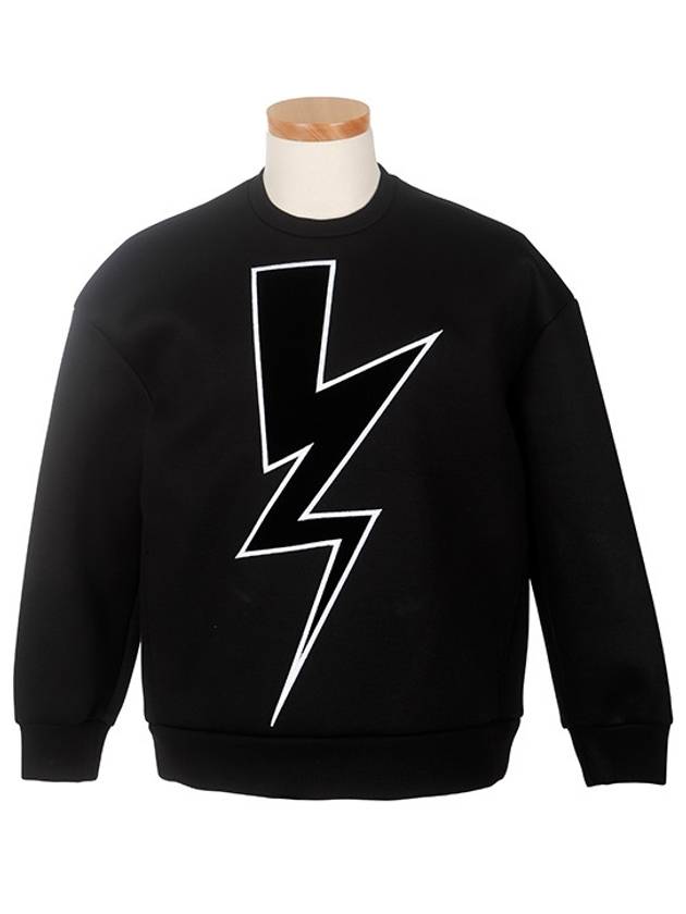 Lightning Sweatshirt Black - NEIL BARRETT - BALAAN 2