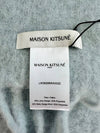 Alpaca Scarf LW06206WA0022 Gray Dawn Blue - MAISON KITSUNE - BALAAN 4