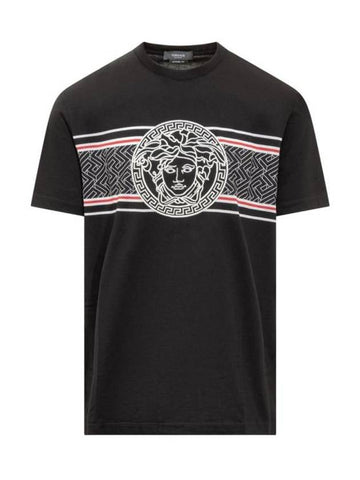 Long Sleeve T-Shirt 10084621A06052 1B000 BLACK - VERSACE - BALAAN 1