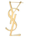 YSL Cassandre Single Metal Earrings Gold - SAINT LAURENT - BALAAN 2