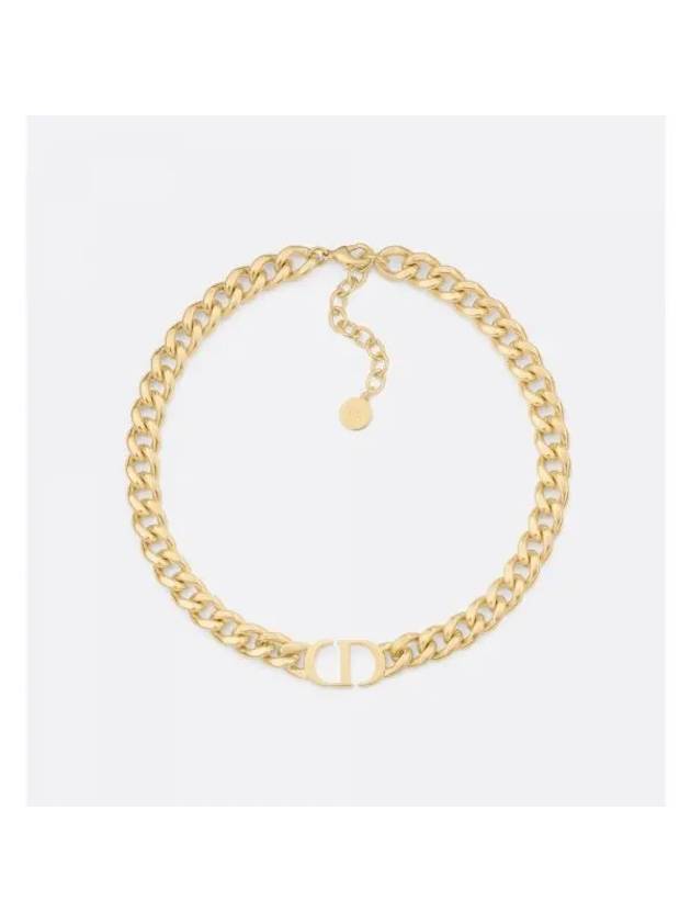 30 Montaigne Choker Necklace Gold - DIOR - BALAAN 1