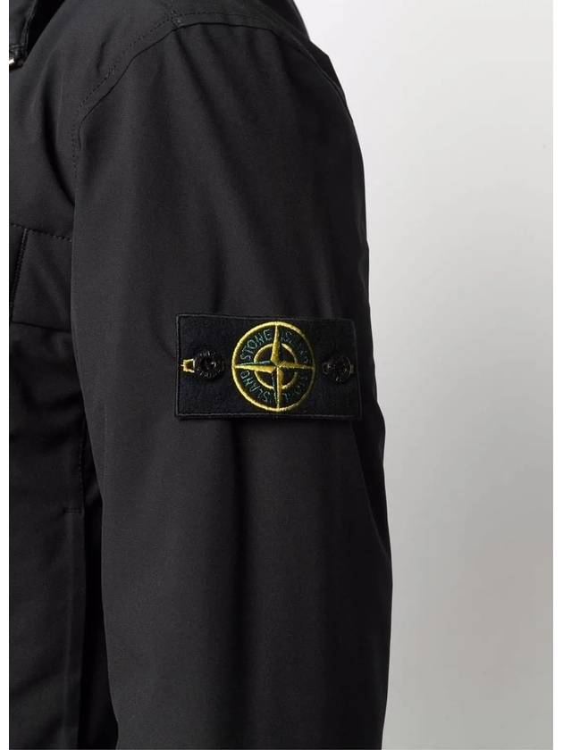 Wappen Patch Loft Soft Shell R Hooded Jacket Black - STONE ISLAND - BALAAN 3